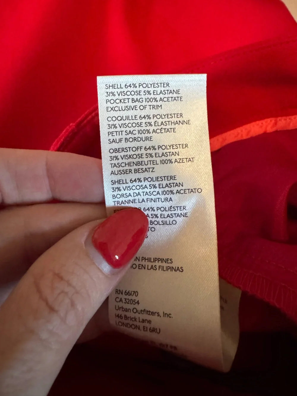 Anthropologie Maeve The Avery Red Wide-Leg Pleated Trousers Size 6 - Picture 9 of 9